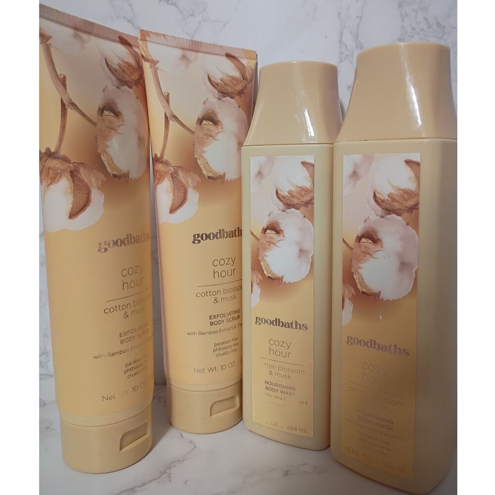 GOOD‎ BATHS Cozy Hour Cotton Blossom & Musk Bundle - NEW